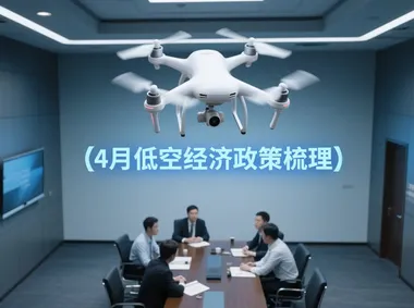 4月全国15个省市及中央部委发布共20余项低空经济相关政策，涵盖4大类型