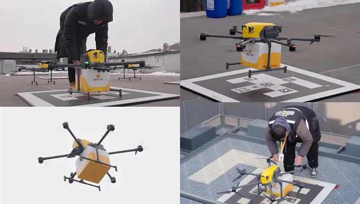 特定场景无人机送外卖