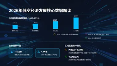 2026低空经济核心发展数据全景图