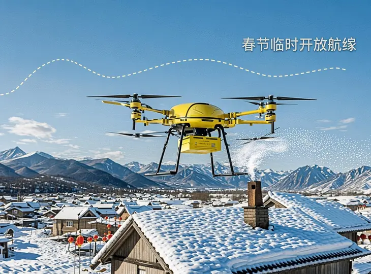 春节“年货”背后的隐形绿灯——2026春运低空物流的“特赦”逻辑