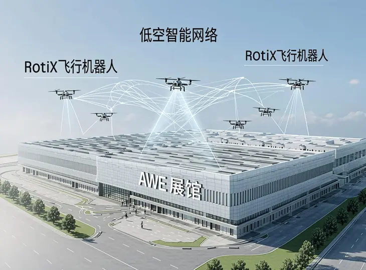 RortiX 在 AWE2026 全球首秀:eVTOL 真机 + AI 飞行机器人“盲飞”,40 亿元产业基金加持