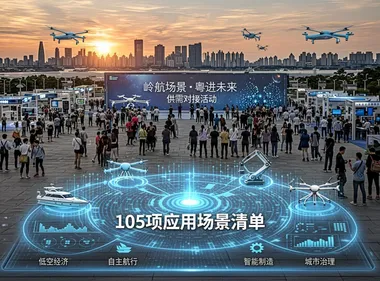 广东发布105项应用场景清单：低空经济试验区+AI供需对接，向全社会开放“机会窗口” | 圆象低空消息