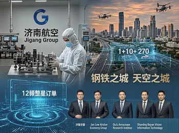 济南航空航天暨低空经济“双翼齐飞”：济钢12颗卫星订单在手，低空集团构建“1+10+270”起降网络 | 圆象低空消息