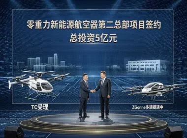 零重力5亿元第二总部落地江苏无锡惠山：ZG-T6倾转旋翼获TC受理，补强长三角低空经济版图 | 圆象低空消息