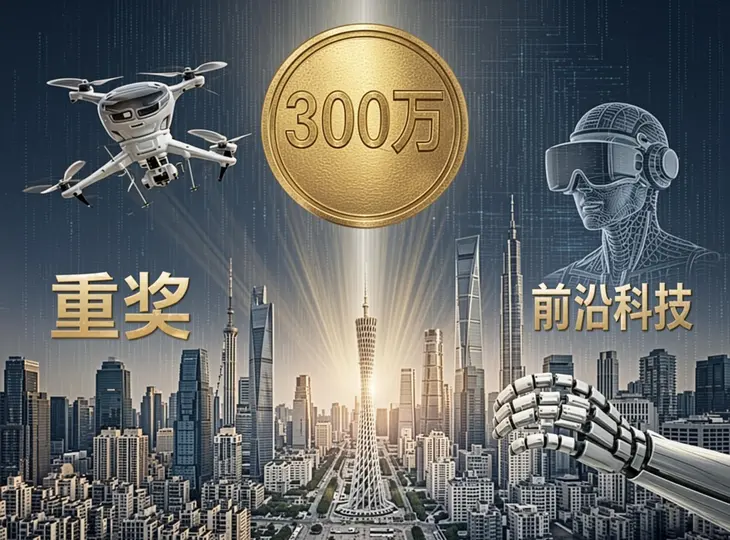 重奖300万!广州海珠区“真金白银”押注低空经济,同步布局脑机接口与具身智能