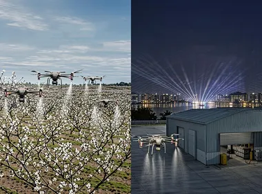 千亩梨园“一键起飞”！县域低空经济加速破局：冠县无人机授粉提效80%，海盐织就“研发+制造+运营”全链生态 | 圆象低空消息