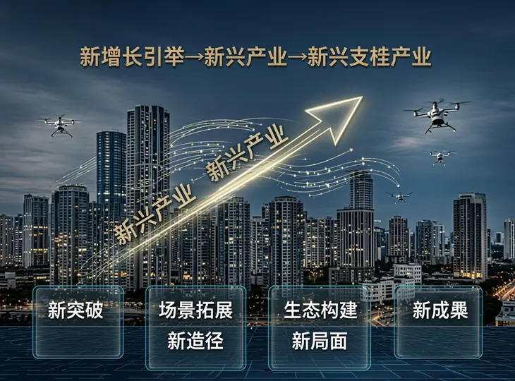 低空经济战略地位“三级跳”！经济日报重磅定调四个“新”：从增长引擎到支柱产业，万亿赛道走向高质量发展 | 圆象低空消息