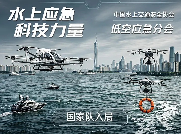 “水上交通安全+低空经济”国家队入局！全国首个低空应急分会在广州揭牌，大湾区水上安全迎来“空中力量” | 圆象低空消息