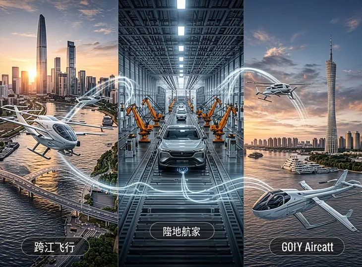 万亿赛道叩响“空中通勤”大门!深圳⇌南沙半小时直达,小鹏汇天每30分钟下线一台飞行器,飞行汽车量产时代已来