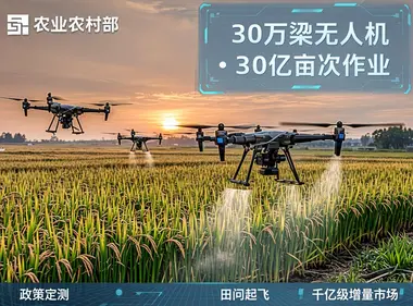 政策端首次定调“农业低空经济”！农业农村部：推广无人机等智能装备，万亿低空赛道迎来“第二增长曲线” | 圆象低空消息