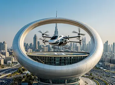 全球首个“空中出租车”垂直起降场在迪拜启用！3100平方米、年迎17万人次，城市空中交通迈入商业化倒计时