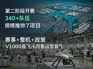 赛事+整机“双突破”同日见：成都无人机运动会第二阶段开赛，湖北造V1000系列首飞/总装、7个项目入围“揭榜挂帅”