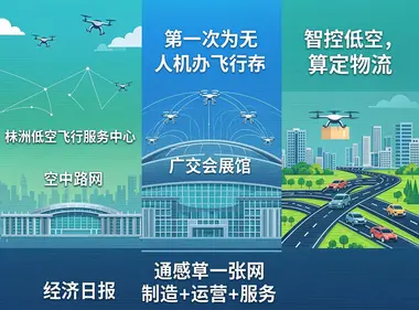央视把镜头对准株洲“空中路网”，广交会首次为无人机办飞行秀，庆阳用“算力+低空”跑物流：4月21日低空经济从“盆景”走向“一张网”