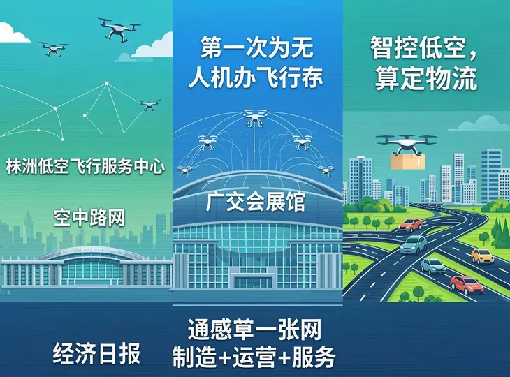 央视把镜头对准株洲“空中路网”,广交会首次为无人机办飞行秀,庆阳用“算力+低空”跑物流:4月21日低空经济从“盆景”走向“一张网”