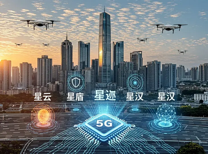 中国电信“1+1+4+N”体系全面升级：天翼星云5.0+星盾反制+5G-A模组，三大新品构建低空经济全栈底座
