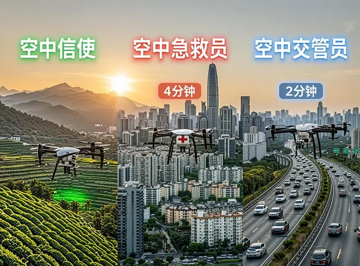 人民网定调万亿新赛道:2026年低空经济破万亿在即,三大民生场景首获国家级点赞
