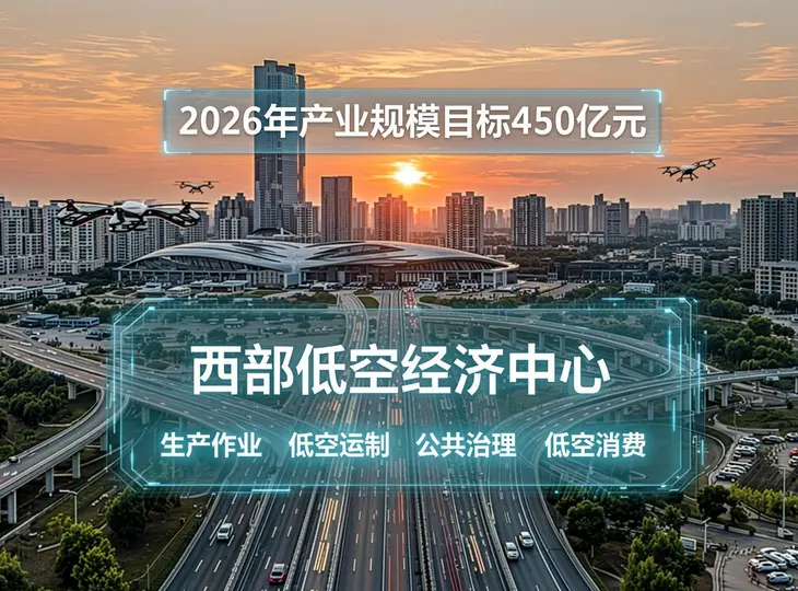 西部低空经济中心按下“加速键”!成都双文件锚定450亿硬指标,39项任务+四大场景吹响集结号