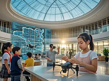 新疆首个低空经济研学基地落地乌鲁木齐!“看-造-开”闭环,让孩子从“仰望天空”到“驾驭低空”