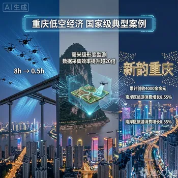 国家发改委首批低空经济典型案例揭晓!重庆三场景“霸榜”,轨道巡检单次耗时压缩至0.5小时、灯光秀营收破4000万
