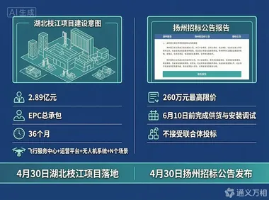 枝江2.89亿元“基建+场景+EPC”落地、扬州260万“场景与配套保障”招标启动