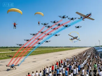 衡水上演空中“蜂群大战”：首届拦截博弈赛引爆五一 | 圆象低空消息