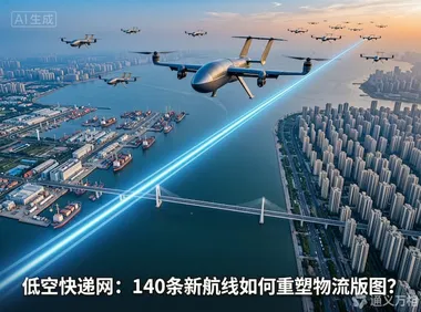 140条新航线背后：谁在用无人机织一张“低空快递网”？  