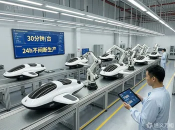 全球首个“万辆级”飞行汽车工厂满产,每30分钟下线一台“陆地航母”