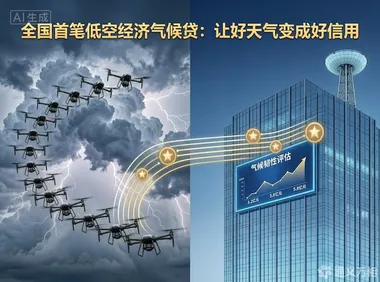 全国首笔“低空经济气候贷”：天气不再只靠运气，而是你的信用资产  