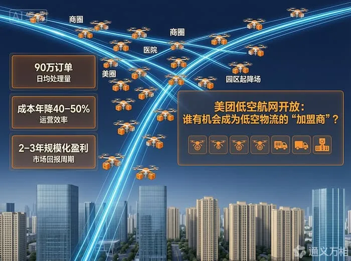 美团“低空航网”开放:谁有机会成为低空物流的“加盟商”?