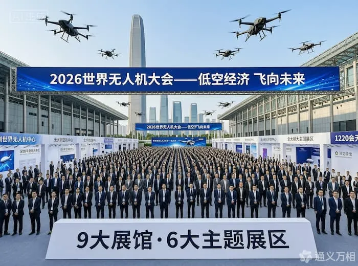11万平米、1220家企业、万架无人机齐聚！2026世界无人机大会在深圳开幕