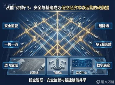 低空经济从“能飞”到“好飞”：安全与基建成为常态运营的硬前提  