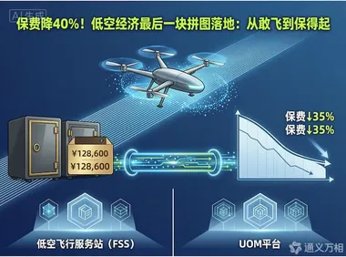 保费降40%！低空经济最后一块拼图落地：从“敢飞”到“保得起”