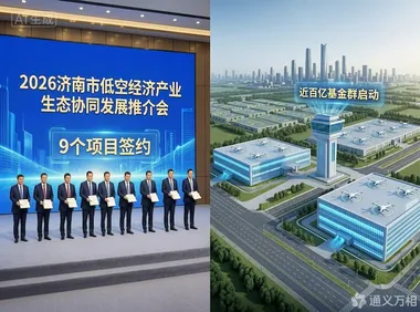 北上“借智”补链：济南进京拿下9个低空签约，百亿基金群同步启动