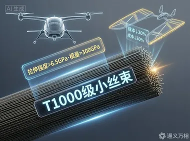比发丝还细，却能拉动10吨重卡！国产T1000级“黑黄金”量产，低空经济从此“轻装上阵”