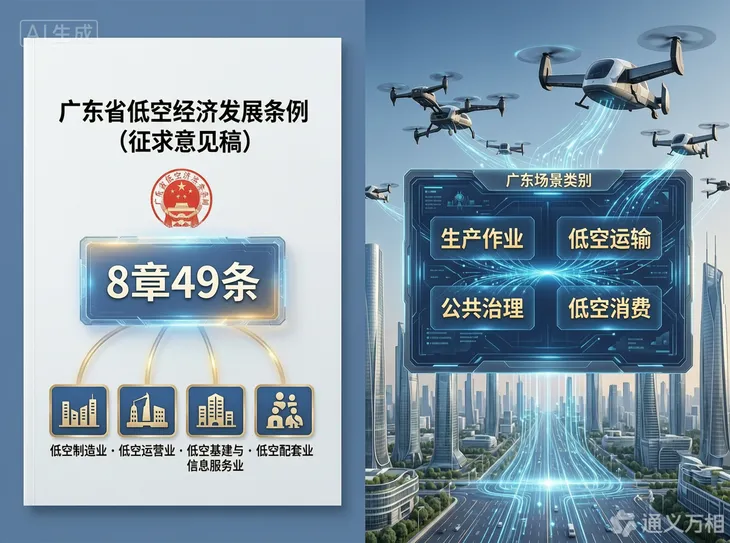 广东率先扛起低空经济大旗：条例征求意见稿发布，着力破解“飞不起来、落不下去、场景难拓”三大瓶颈