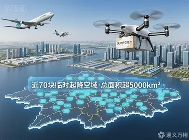 天津获批近70块临时起降空域，低空“立体交通网”加速成型