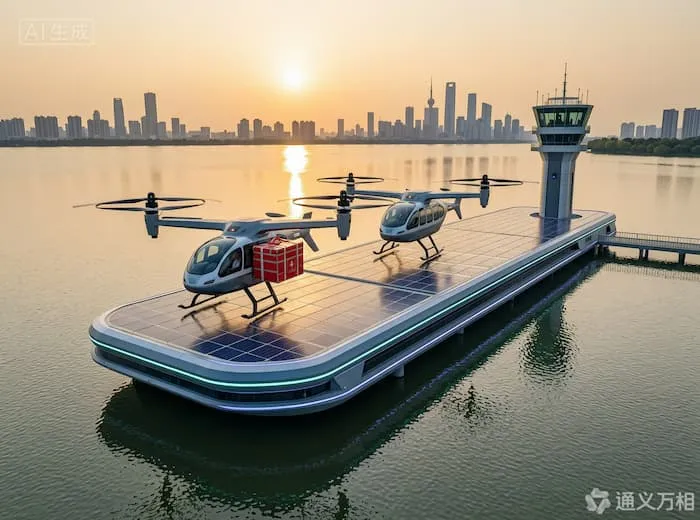 峰飞航空eVTOL零碳水上机场亮相,以“水面换空间”破解低空基础设施落地困局