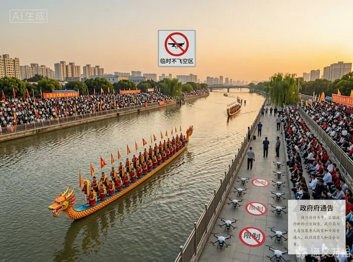龙舟赛+中考扎堆“禁飞”背后：低空经济的“放管结合”正在基层治理中加速落地