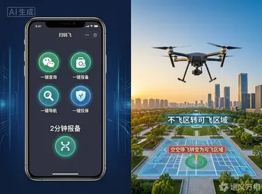 2分钟“扫码”代替数天跑腿，“扫码飞”全国推广正在重写低空经济的“飞行规则”
