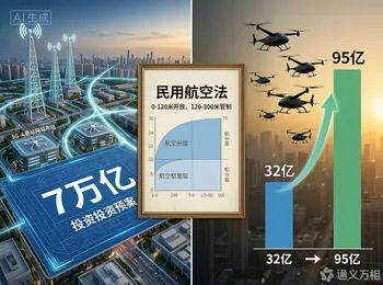 7万亿新基建“开闸”、新民航法“定规”、95亿eVTOL市场“起量”——低空经济正在同一天收到三份“制度大礼包”
