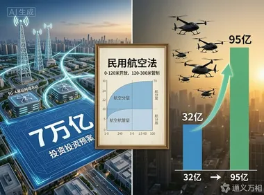 7万亿新基建“开闸”、新民航法“定规”、95亿eVTOL市场“起量”——低空经济正在同一天收到三份“制度大礼包”
