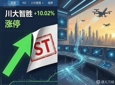 *ST摘帽遇上低空经济风口，川大智胜用一场涨停完成“合规翻身”与“概念卡位”的双重叙事