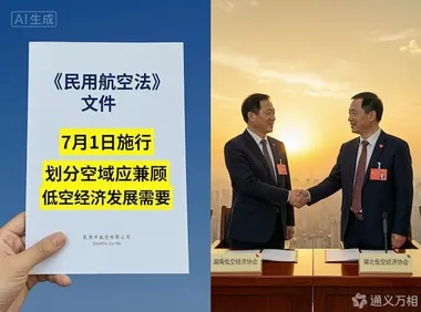  新《民航法》施行前夜，湘鄂两省用一份跨省协议回答“低空经济如何从省域试点走向区域协同”