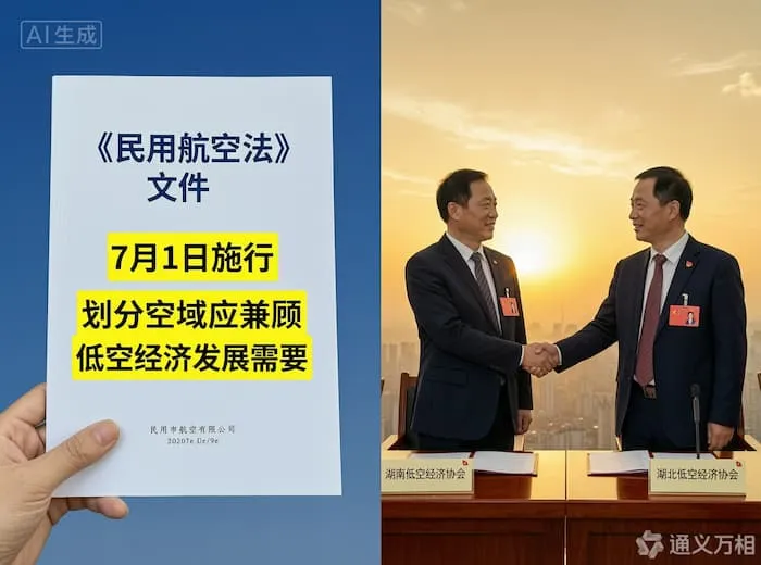 新《民航法》施行前夜,湘鄂两省用一份跨省协议回答“低空经济如何从省域试点走向区域协同”