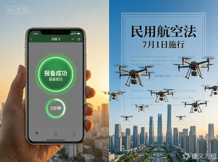 7月1日,低空经济拿回“空域确定性”:一部法律如何把万亿赛道的起跑线从“审批桌”搬到“扫码屏”