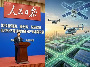 科技部部长人民日报发声定调：低空经济正式进入国家“战略性新兴产业集群”序列