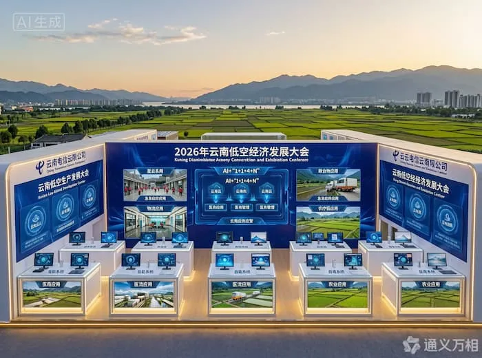 云南电信五大自研产品体系首次集中亮相:从“星云”到田间地头,一张覆盖低空通信、飞行管控、空域安防、智能巡检的全链条“空中智网”正在织成