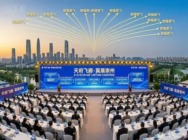 580平方公里空域“即报即飞”、220亿元基金托底、2030年剑指百亿——崇州用一套“1+3+5+4+N”产业矩阵回答“县市新城如何突围低空经济”