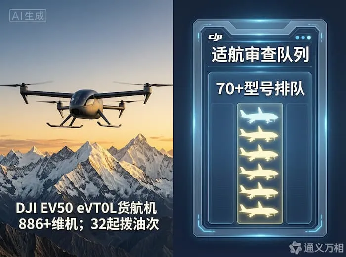 大疆EV50亮相:当“全球无人机之王”选择“先运货、再载人”,低空经济的竞争规则正在被改写