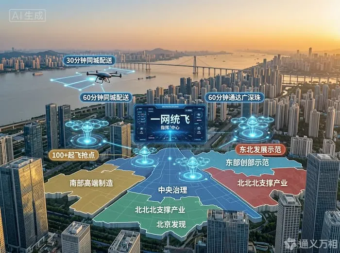 50亿→200亿→300亿,中山“三步走”方案划出低空经济“深中通道”:60分钟货运直通广深珠,300个起降点织就大湾区“空中走廊”